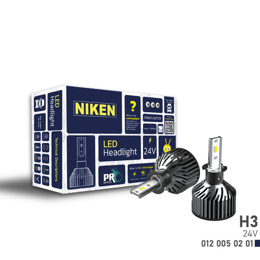 NİKEN 0120050201 PRO SERİSİ H3 6500K LED XENON