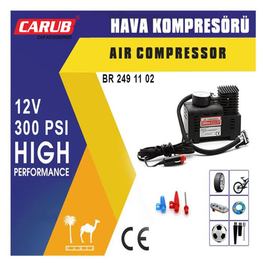 Carub Hava Kompresörü 12 Volt 300 Psı